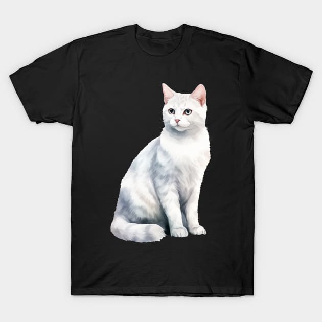 Burmilla Cat T-Shirt by DavidBriotArt